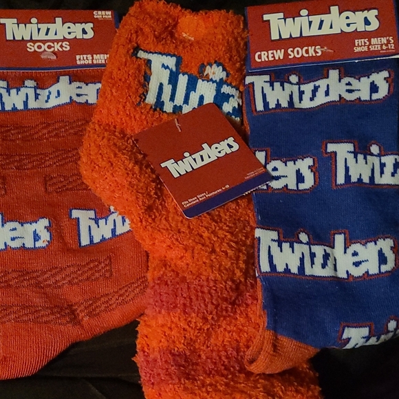 Twizzlers Crew Socks - Blue and Red - Picture 1 of 5